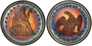 1850 Proof Liberty Seated Quarter