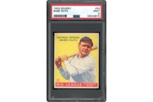 Babe Ruth 1933 Goudey