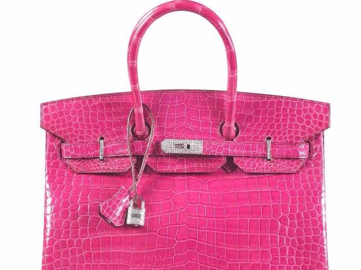 Fuchsia Diamond-Studded Hermes Birkin