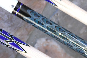 Sky Blue Richard Black Pool Cue