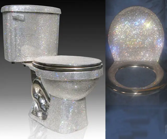 Swarovski-Studded Toilet