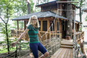 Treehouse and Cable Bridge